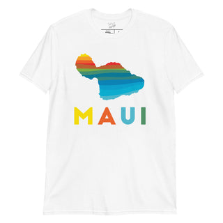 Mahaloste® MAUI Rainbow Unisex T-Shirt - Apparel - - The Happy Channel Hub