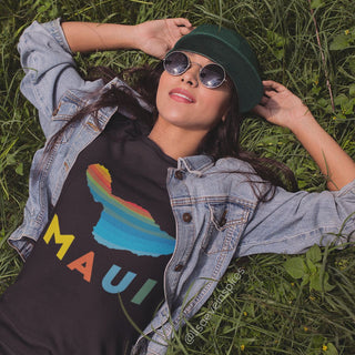Mahaloste® MAUI Rainbow Unisex T-Shirt - Apparel - - The Happy Channel Hub