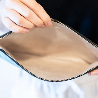 RUBY8WEAVER® Sweet Life White Leather Clutch - Leather Clutch Bag - - The Happy Channel Hub