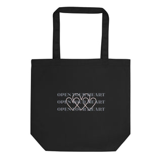The Happy Channel® Open Your Heart Eco Tote Bag front view
