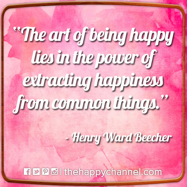 The Art of Being Happy...