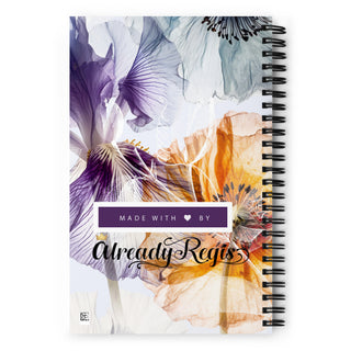 Already Regis® Luminous Petals Spiral Notebook - Back Cover