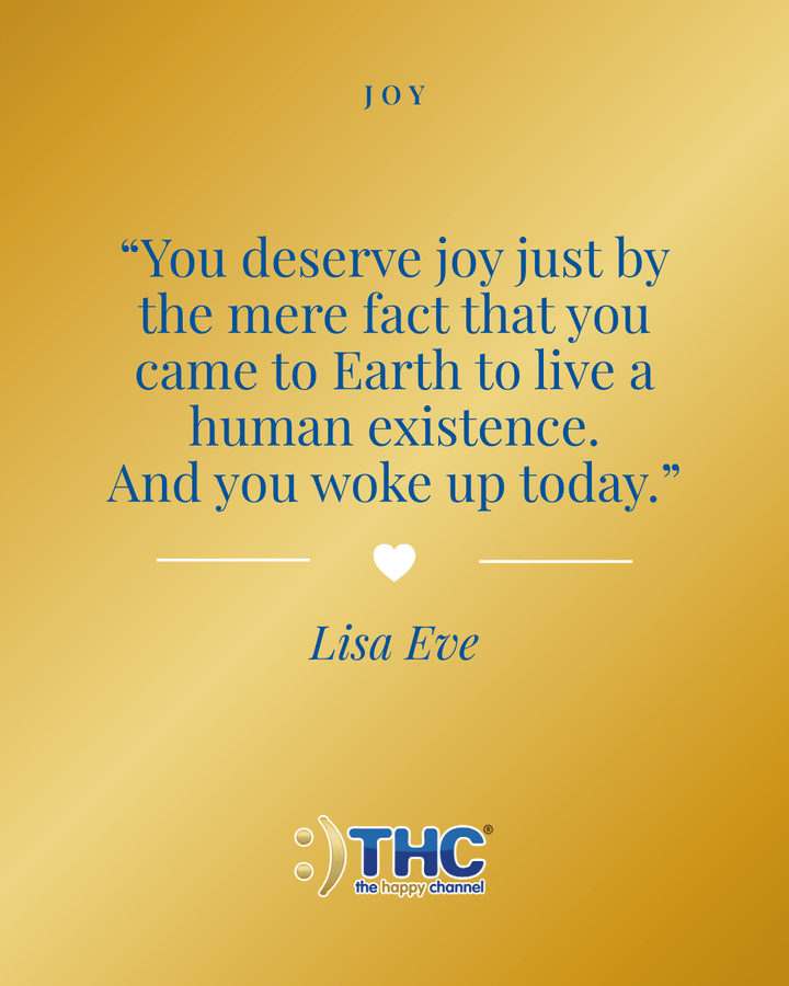 joy you woke up today, quote by Lisa Eve