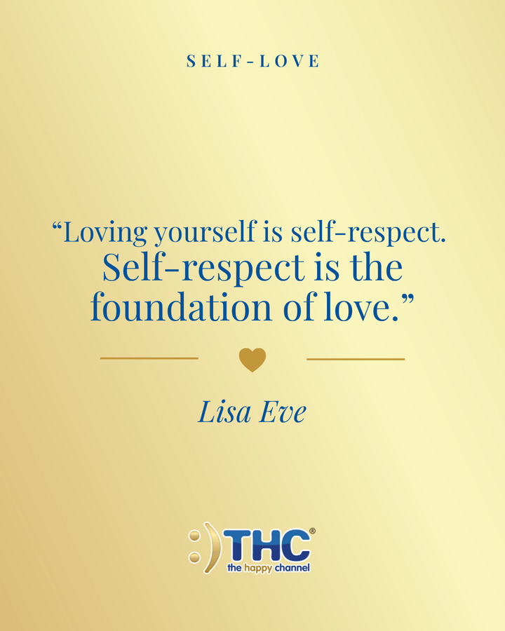 self love loving yourself is self respect, quote by Lisa Eve