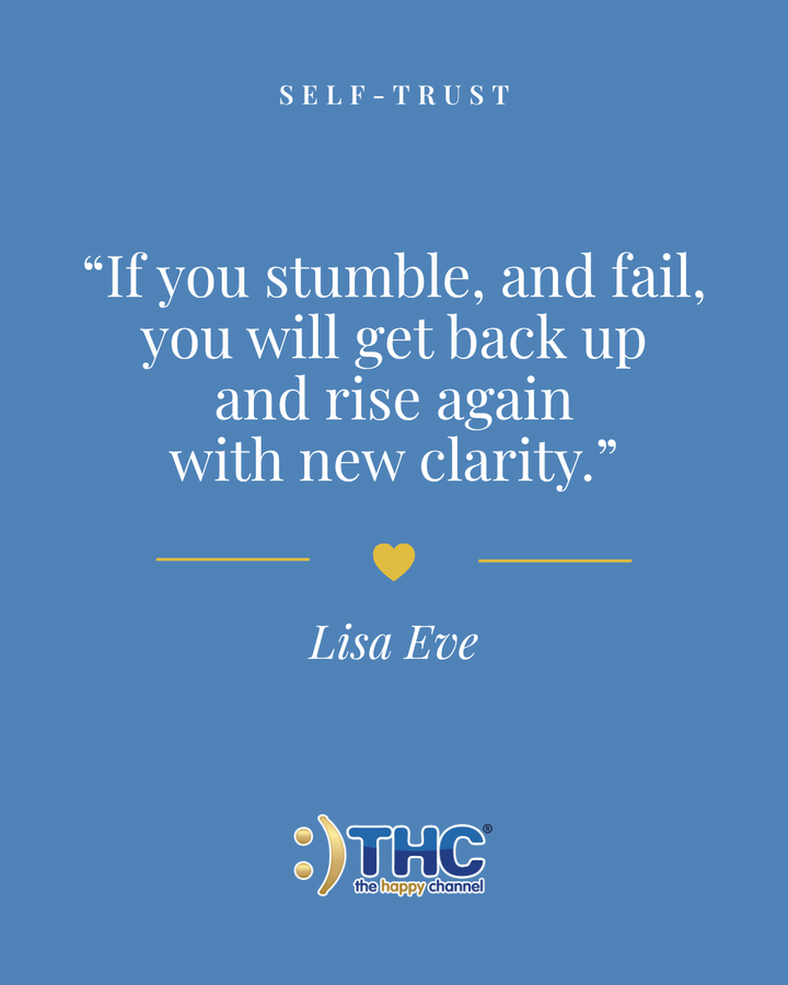 self trust rise with new clarity, quote by Lisa Eve
