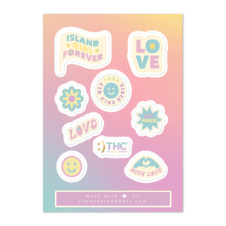 The Happy Channel® Love Vibes Sticker Sheet Set