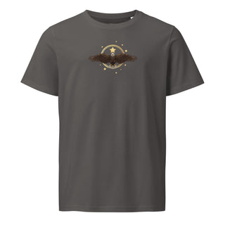 The Happy Channel® Eagle Sun Star Unisex T-Shirt in Anthracite, front view