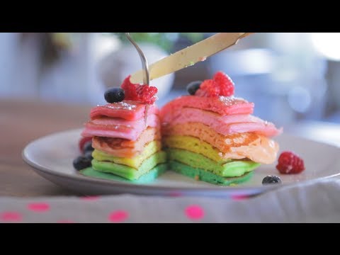 How to Make Rainbow Pancakes