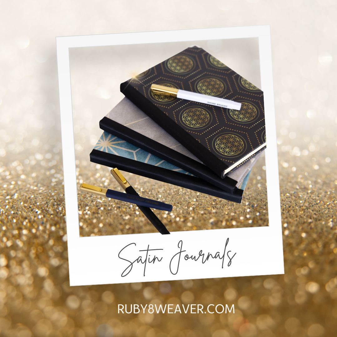 Luxury Satin Journals from Ruby8Weaver.com
